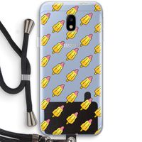 Waterijsjes: Samsung Galaxy J3 (2017) Transparant Hoesje met koord