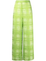 Maison MIHARA YASUHIRO pantalon Random à carreaux - Vert - thumbnail