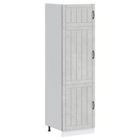 Keukenkast Lucca bewerkt hout betongrijs