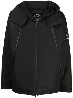 White Mountaineering veste à patch logo - Noir