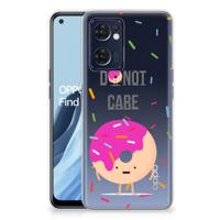 OPPO Reno 7 5G | Find X5 Lite | Siliconen Case | Donut Roze