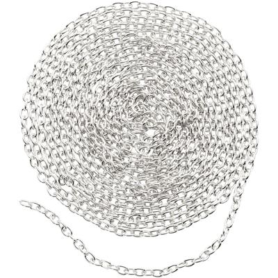 Creativ Company Jasseron, b: 2 mm, verzilverd, 2 m/ 1 stuk