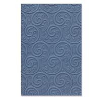 Sizzix • 3-d textured impressions embossing folder ornamental spiral