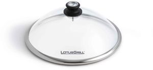 LotusGrill Glazen deksel voor Classic - Ø350mm - Met geïntegreerde thermometer