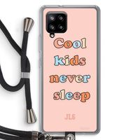 Cool Kids Never Sleep: Samsung Galaxy A42 5G Transparant Hoesje met koord