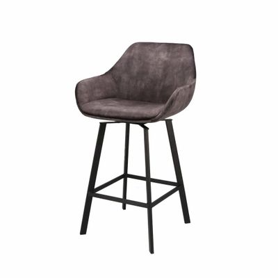 Haluta Barkruk Micheal - Antraciet (zithoogte 65cm)