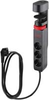 IOIO contactdoos SL3000, 3 stopcontacten en 3 USB-poorten, tafelklem, zwart IOIO contactdoos SL3000, 3 stopcontacten en 3 USB-poorten, tafelklem, zwart