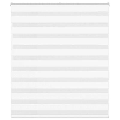 VidaXL Zebra rolgordijn 125x150 cm stofbreedte 120,9cm polyester wit