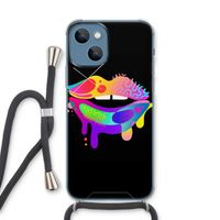 Lip Palette: iPhone 13 Transparant Hoesje met koord