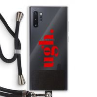 Ugh: Samsung Galaxy Note 10 Plus Transparant Hoesje met koord