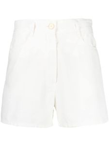 Forte Forte short en toile à coupe courte - Blanc