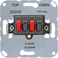 Jung SLA2AN Luidsprekerstekkerdoos Inzetstuk 1-voudig Antraciet