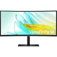 Samsung ViewFinity S6 S34C652UAU LED-monitor Energielabel G (A - G) 86.4 cm (34 inch) 3440 x 1440 Pixel 21:9 5 ms DisplayPort, HDMI, Hoofdtelefoon (3.5 mm