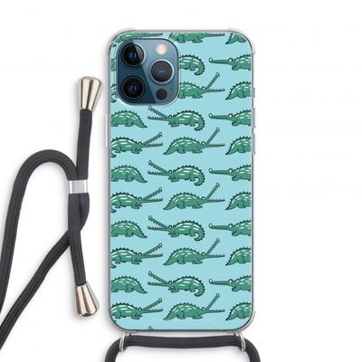 Kroko: iPhone 12 Pro Transparant Hoesje met koord