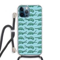 Kroko: iPhone 12 Pro Transparant Hoesje met koord