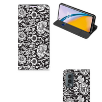 OnePlus Nord 2 5G Smart Cover Black Flowers