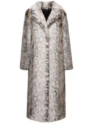 Unreal Fur manteau Katmandou en fourrure artificielle - Gris