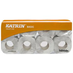 Toiletpapier Katrin basic 2L/pk8x8rx250v
