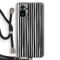 Stripes: Xiaomi Redmi Note 10S Transparant Hoesje met koord