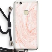 Peach bath: Huawei Ascend P10 Lite Transparant Hoesje met koord