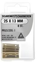 Sigarenkistscharn 25x13mm 8st - Deltafix