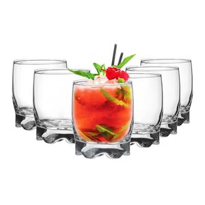 Glasmark Drinkglazen/waterglazen Tumblers Paris - transparant glas - 12x stuks - 250 ml