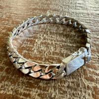 Zilveren Mannen Armband met Namen S925 (Lengte: 19CM)