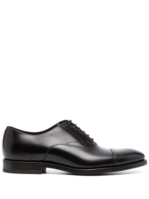 Henderson Baracco chaussures oxford en cuir à fini poli - Noir
