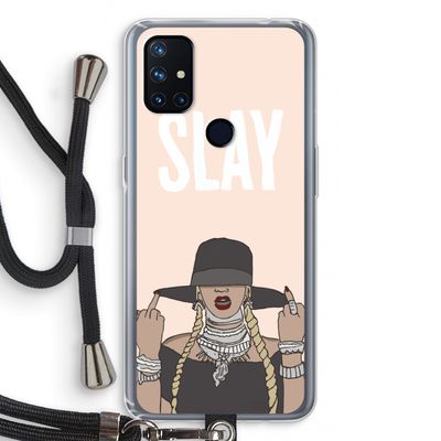 Slay All Day: OnePlus Nord N10 5G Transparant Hoesje met koord