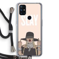 Slay All Day: OnePlus Nord N10 5G Transparant Hoesje met koord