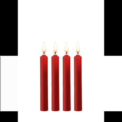 Ouch! by Shots Plagerige Wax Kaarsen - 4 Stuks - Rood