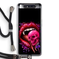 Dodelijk zoet: Samsung Galaxy A80 Transparant Hoesje met koord
