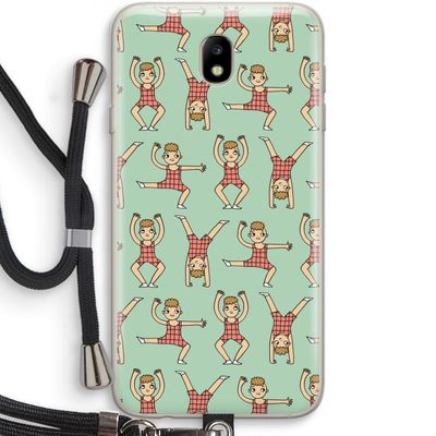 Gymboys: Samsung Galaxy J7 (2017) Transparant Hoesje met koord