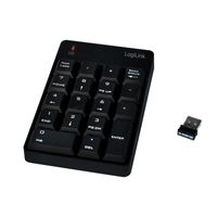 LogiLink ID0120 numeriek toetsenbord Laptop RF Draadloos Zwart - thumbnail