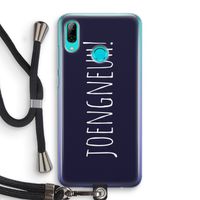 Joengneuh!: Huawei P Smart (2019) Transparant Hoesje met koord