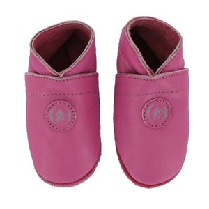 Oxxy babyslofjes uni met logo fuchsia Maat