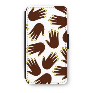 Hands dark: iPhone XS Flip Hoesje