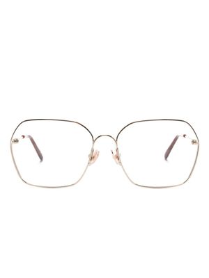 Chloé Eyewear lunettes de vue à monture géométrique - Or