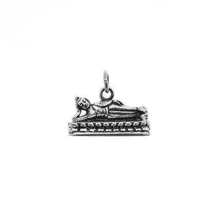 Geboortedag Boeddha hanger/bedel Dinsdag 925 zilver - 2 cm