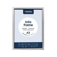 Infokader europel zelfklevend a3 zilver
