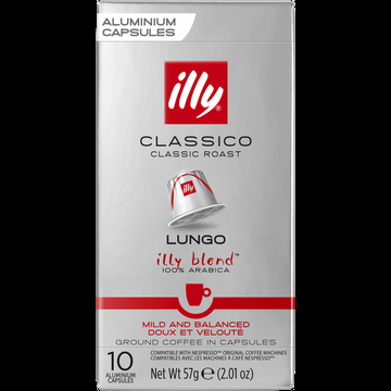 Illy Lungo Classico Koffiecups 10 stuks bij Jumbo