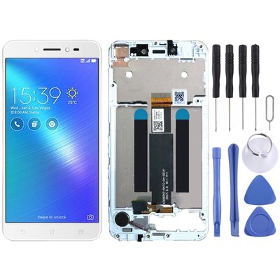 LCD-scherm en digitizer volledige assemblage met frame voor Asus ZenFone Live ZB501KL X00FD A007 (Wit)