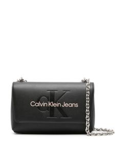 Calvin Klein Jeans sac porté épaule à logo embossé - Noir