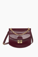 Ganni crossbody Apo-G Small Chain A6744 tawny port