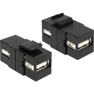 DeLOCK Keystone module USB 2.0 A female > USB 2.0 A female keystone module