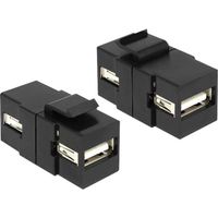 DeLOCK Keystone module USB 2.0 A female > USB 2.0 A female keystone module - thumbnail