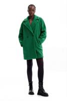 Bouclé jas met overslag - GREEN - XS