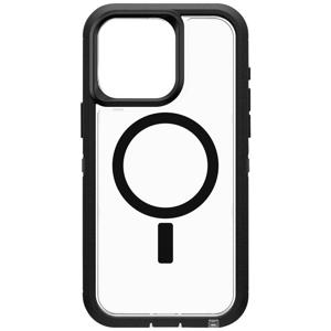 Otterbox Defender XT Backcover Apple iPhone 15 Pro Max Transparant, Zwart MagSafe compatible