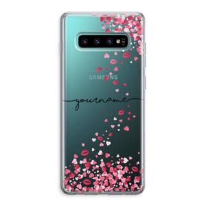 Hartjes en kusjes: Samsung Galaxy S10 Plus Transparant Hoesje