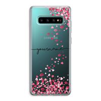 Hartjes en kusjes: Samsung Galaxy S10 Plus Transparant Hoesje - thumbnail